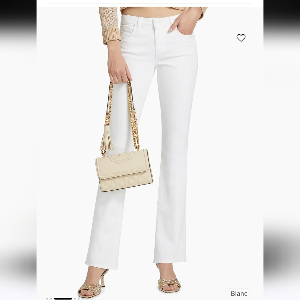 L`AGENCE Cara Low Rise Flare Jeans Womens Size 28 White